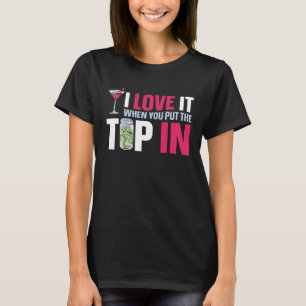 Camiseta Mixologista De Barman Eu Adoro Quando Você Coloca