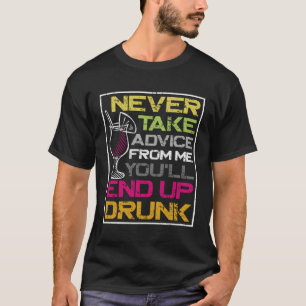 Camiseta Mixologista De Barman Nunca Tome Aconselho De Mim