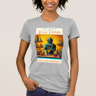 Camiseta Mixologista de Robô Retro-Futurístico ROBIA 12J2