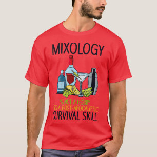 Camiseta Mixólogo do Barman Cocktails Bebidas de Bar