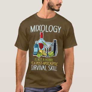 Camiseta Mixólogo do Barman Cocktails Bebidas de Bar