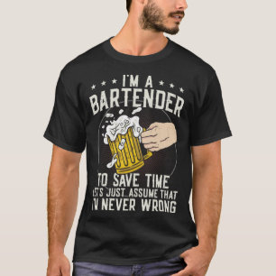 Camiseta Mixólogo Do Barman Sou Um Barman Para Economizar T