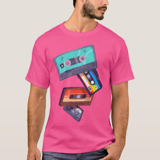 Camiseta Mixtape Cassette Vintage Estilo 80S 90S Vibes Retr