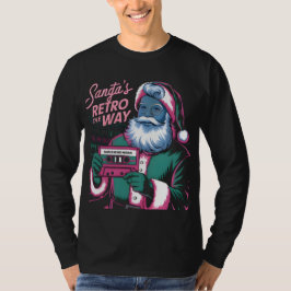 Camiseta Mixtape de papais noeis - Nostalgia de Natal dos a