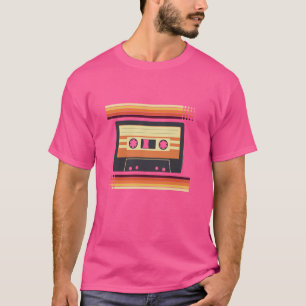 Camiseta Mixtape de Rap de Hip Hop Cassette DJ Retro 80s 90