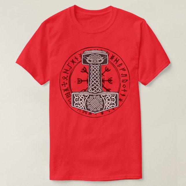 Camiseta Mjlnir Odin Valhalla 2 (Frente do Design)