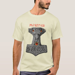Camiseta MJOLNIR Hammer do Thor, Viking Mythology Ivory