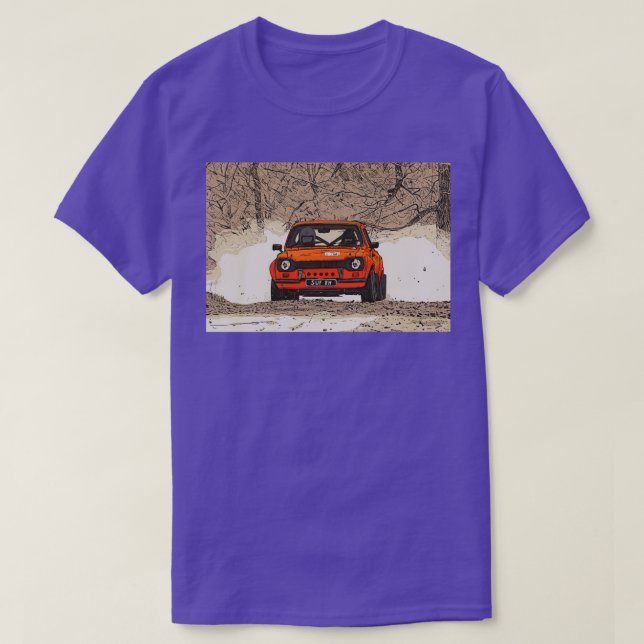 Camiseta Mk1 Escort - Cor de laranja (Frente do Design)