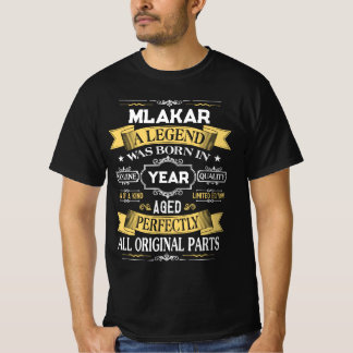 Camiseta MLAKAR Um Legenda Nasceu no Ano
