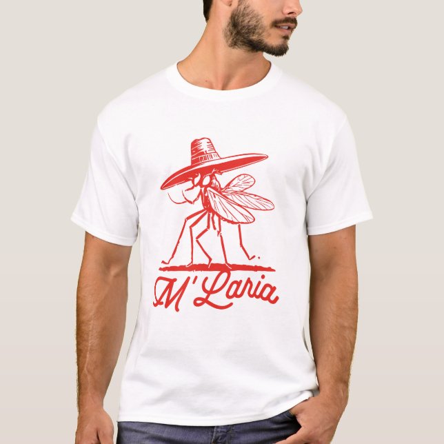 CAMISETA M'LARIA FUNNY MOSQUITO (Frente)