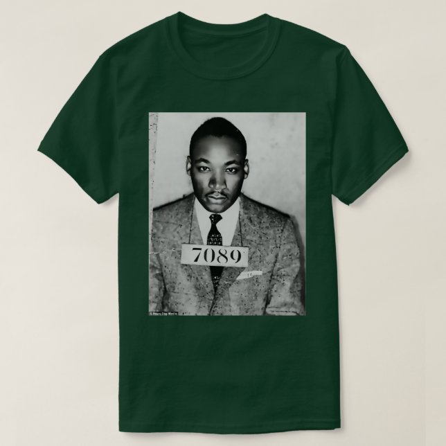Camiseta MLK Mugshot (Frente do Design)
