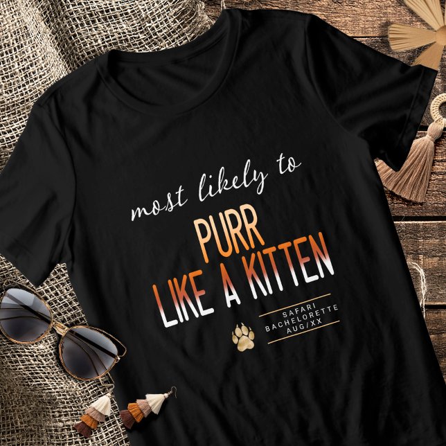 Camiseta MLT Purr Like a Kitten Bachelorette ID1156 (Criador carregado)