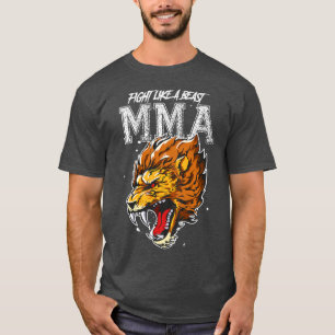 Camiseta MmaBeast Mole Artes Marciais Mínimas do Leão Motiv