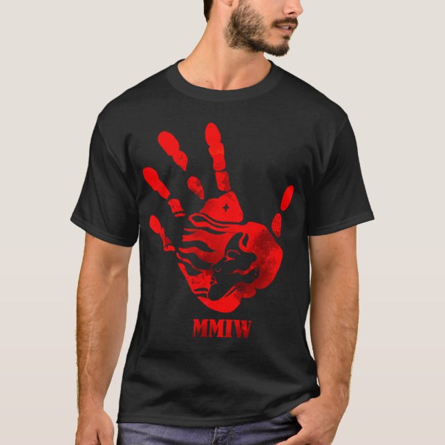 Camiseta Mmiw Vermelho Mão (Frente)
