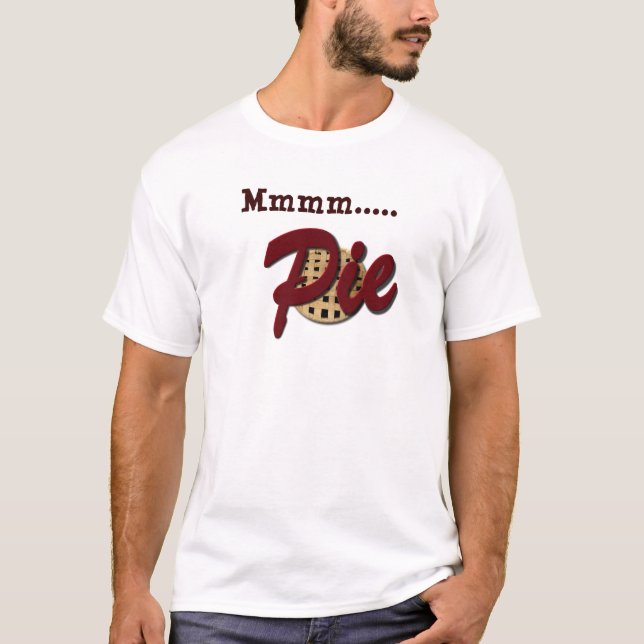 Camiseta Mmmm comida engraçada da torta (Frente)