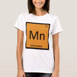 Camiseta Mn - Química do Queijo Muenster Tabela Periódica