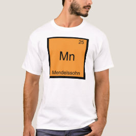 Camiseta Mn - Símbolo de Elemento de Química Engraçado Mend