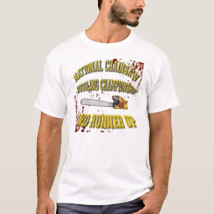 Camiseta Mnanipulação da serra de cadeia