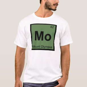 Camiseta Mo - Tabela Periódica de Química Monte Olimpo Símb