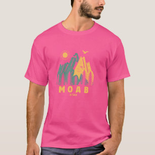 Camiseta Moab Mountain Utah Caminhando Ao Ar Exterior Vinta