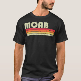 Camiseta MOAB UT UTAH Funny City Home Roots Gift Retro 70s
