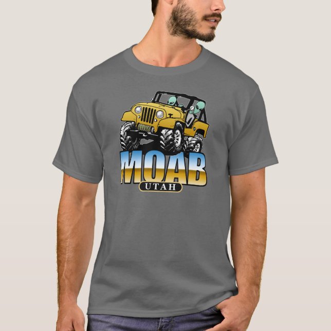 Camiseta MOAB, Utá - aliens 4x4 (Frente)