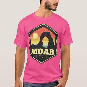 Camiseta Moab Utah Arch Vintage Sunset Viagem