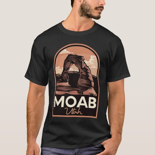 Camiseta Moab Utah Arches Vintage Travel (Frente)