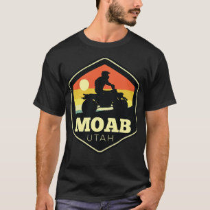 Camiseta Moab Utah ATV Vintage Sunset Hexagon