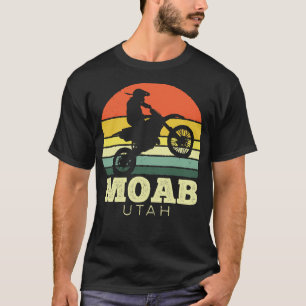 Camiseta Moab Utah Motorcycle Vintage Sunset