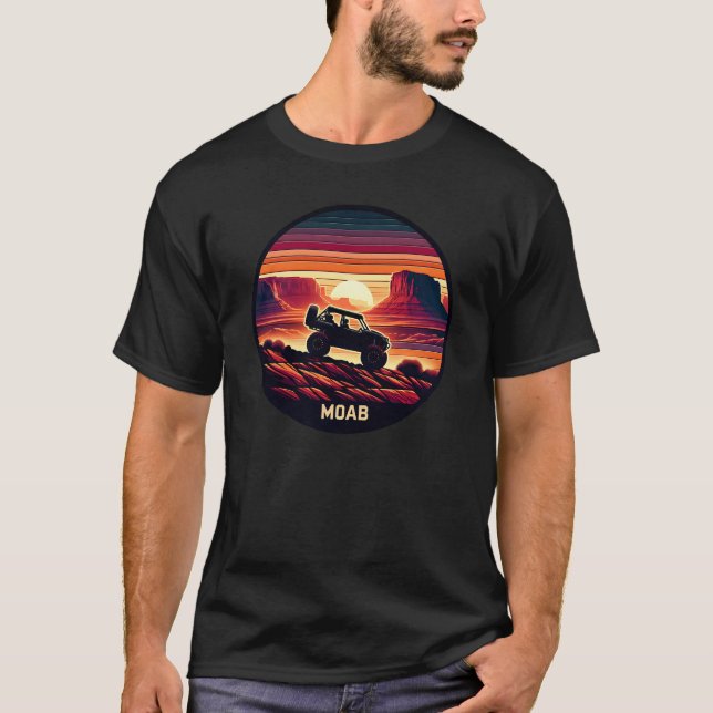 Camiseta Moab Utah UTV Sunset Red Rocks (Frente)