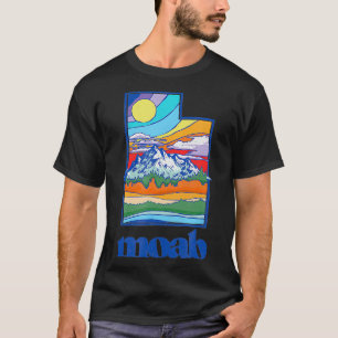 Camiseta Moab Utah Vintage Natureza Outr Gráfico