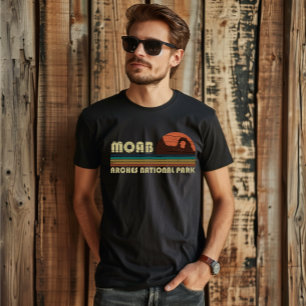 Camiseta Moab Utah vintage pôr do sol Arches Parque Naciona