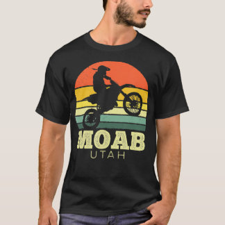 Camiseta Moab Utah Vintage Sunset Dirt Bike Outr