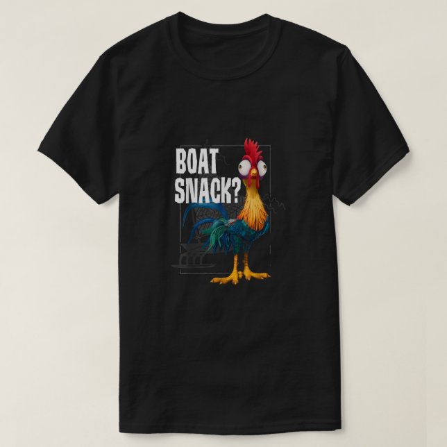 Camiseta Moana Hei Hei Boat Snack Style Poster (Frente do Design)