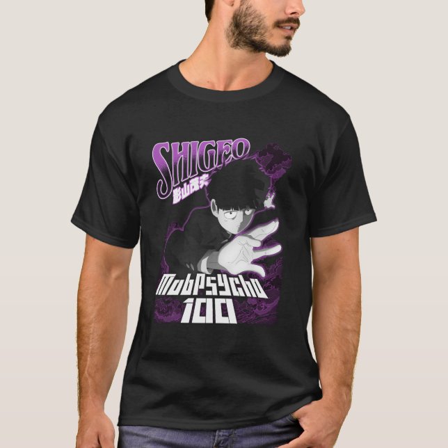 Camiseta Mob Psycho 100 Shigeo Purple (Frente)