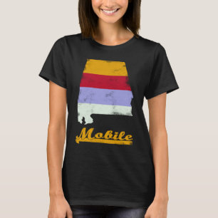 Camiseta Mobile Alabama Retro Vintage Estimulou o Sout dos 