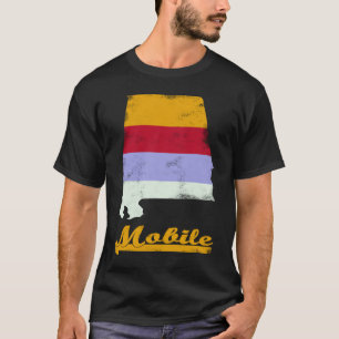 Camiseta Mobile Alabama Retro Vintage Estimulou o Sout dos
