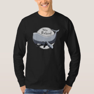 Camiseta Moby Richard White Whale Literature Pun