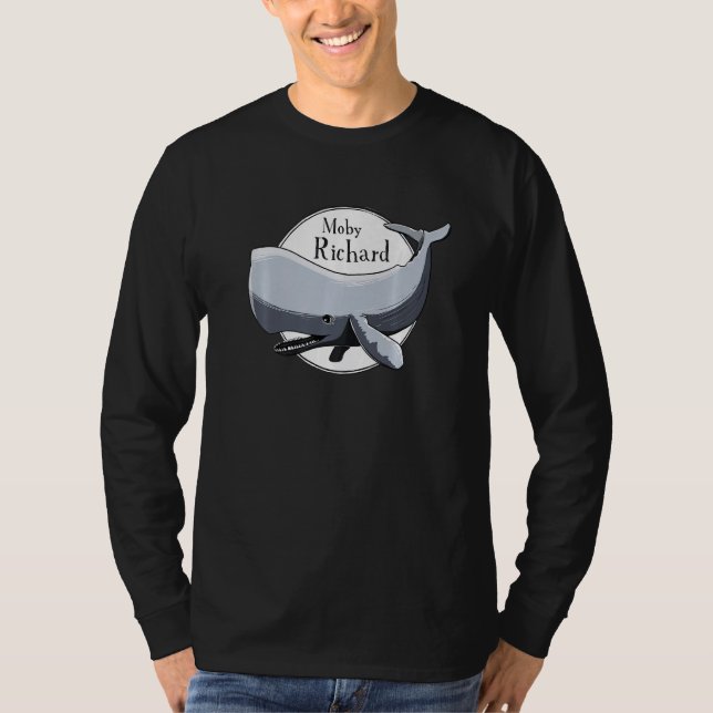 Camiseta Moby Richard White Whale Literature Pun (Frente)