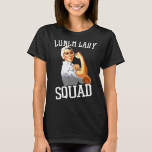 Camiseta Moça-Almoçadora do Cafeteria Almoçando a Lady Squa