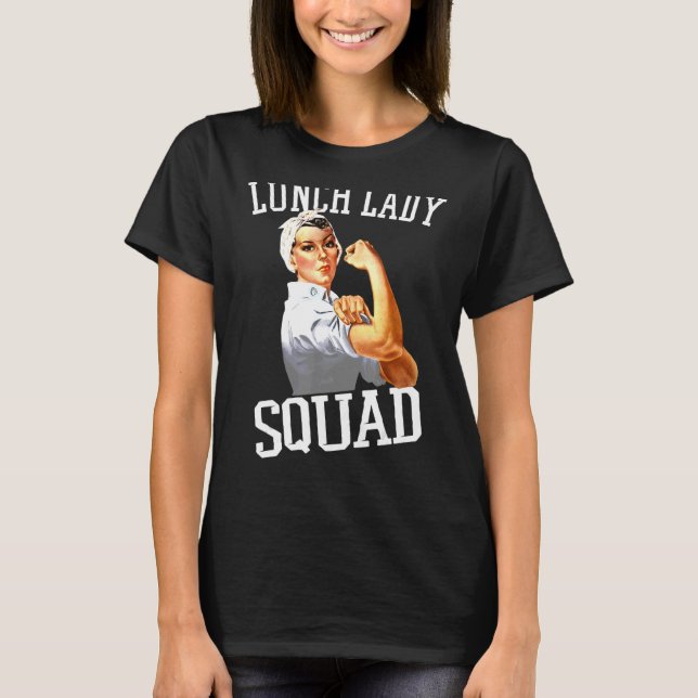Camiseta Moça-Almoçadora do Cafeteria Almoçando a Lady Squa (Frente)
