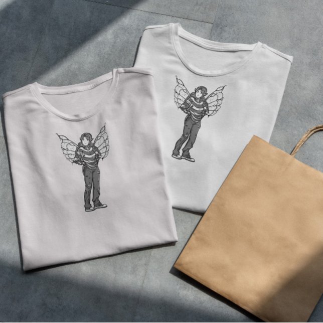Camiseta Moça De Fada Casual E Moderna (Criador carregado)