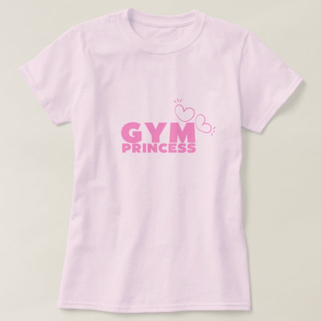 Camiseta moça de ginástica (Frente do Design)