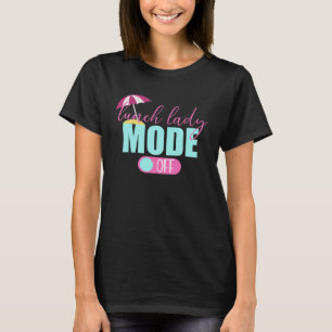 Camiseta Moça Do Almoço No Dia Passado Da Escola