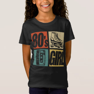 Camiseta Moça dos anos 80 Fashion 80 Festa do Tema Oitenta