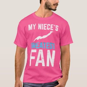 Camiseta Moça Nadadora Fã Para Nadar Tia E Tio
