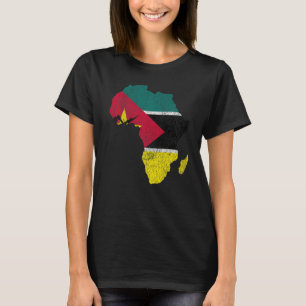 Camiseta Moçambique Bandeira África Continente Silhouette M