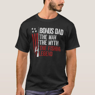 Camiseta Moças de pesca Pai O Homem Mente Lente de Pesca