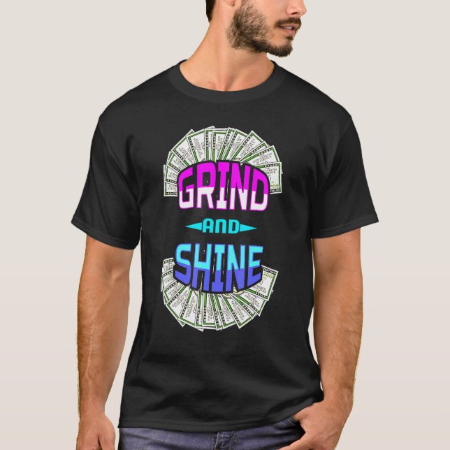 Camiseta Moças Grind E Shine Men Mulheres Proprietárias De  (Frente)